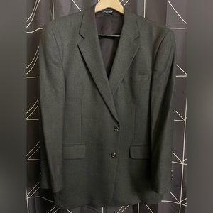 JoS. A. BANK Black 100% Wool Suit Jacket 46R Traveler’s Collection